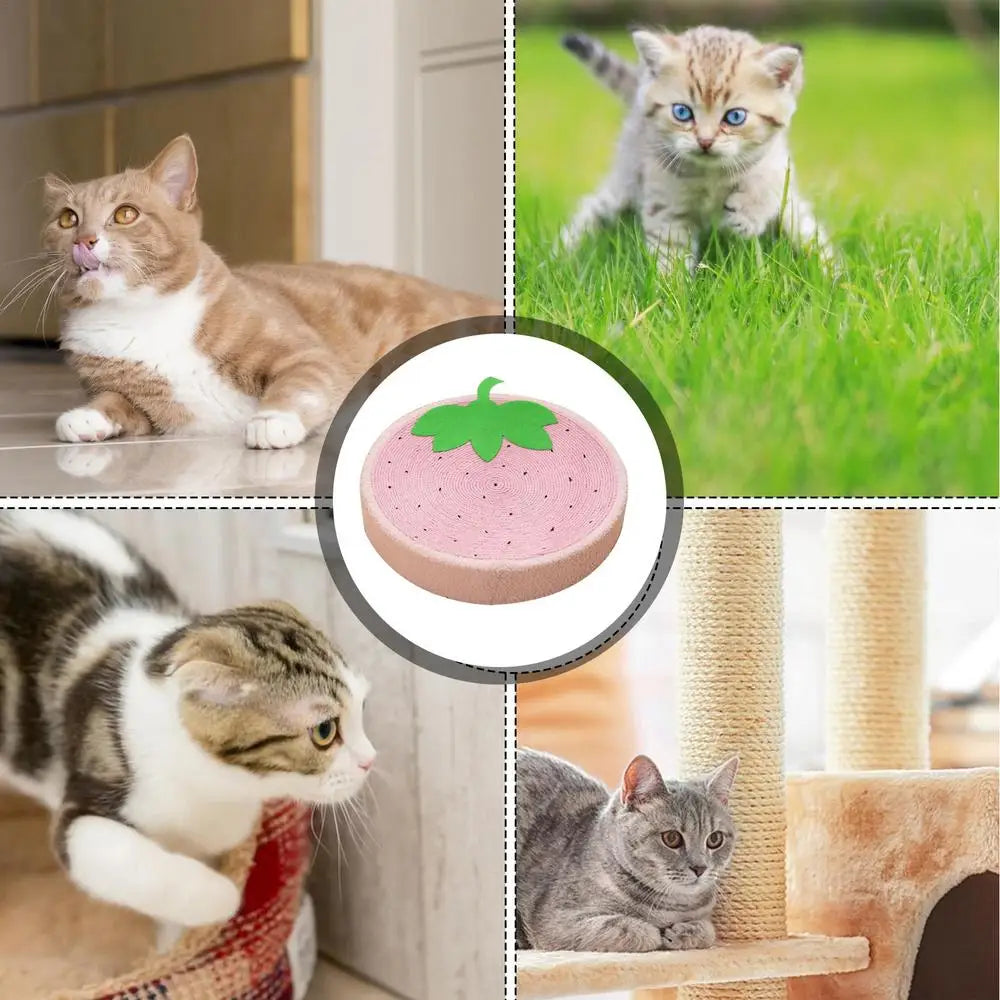 Corrugated Cat Scratcher Bed - Round Oval Claw Grinding Toy for Cats | Wear-Resistant Cat Nest Accessories