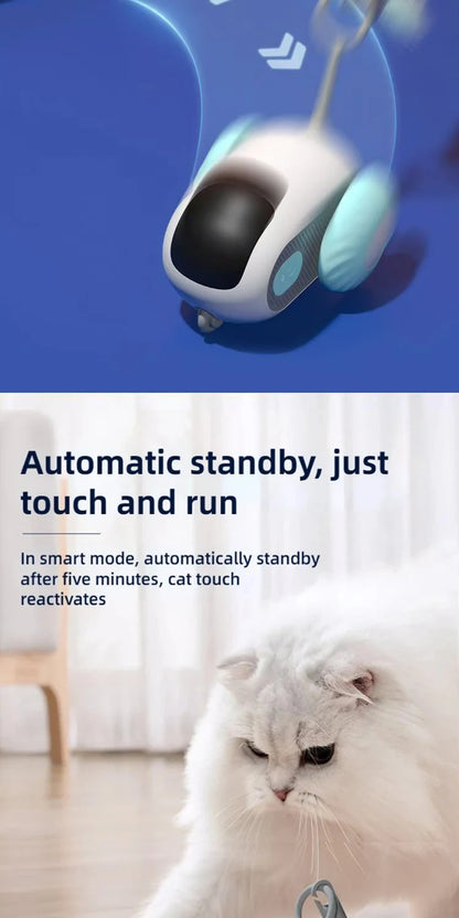 Upgraded Smart Interactive Cat Toy - Remote Control Electric Car for Pets | Rechargeable Puppy Training Game & Fun Cat Supplies