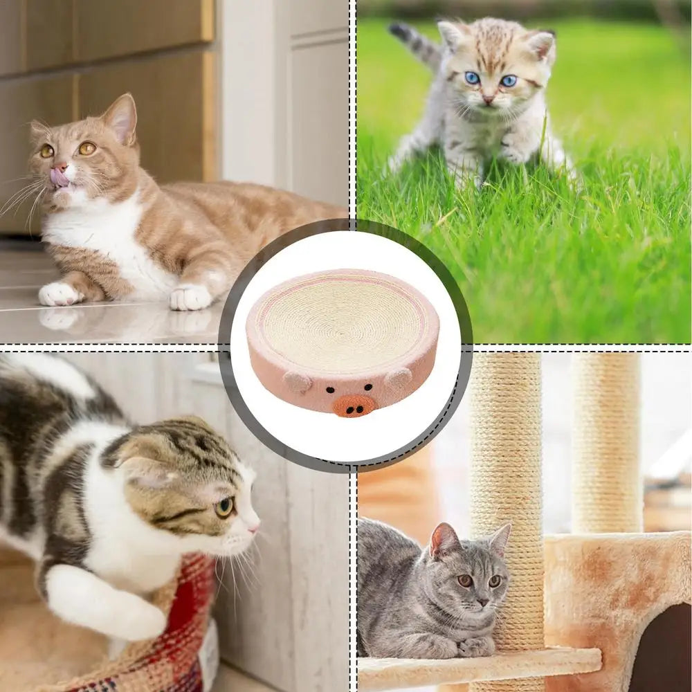 Corrugated Cat Scratcher Bed - Round Oval Claw Grinding Toy for Cats | Wear-Resistant Cat Nest Accessories