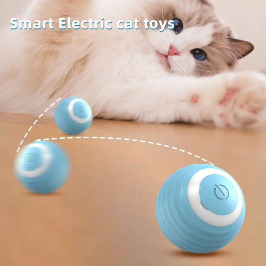 Interactive Smart Cat & Dog Toy Ball - Automatic Rolling Electronic Pet Game for Indoor Play - Fun Cat Accessories