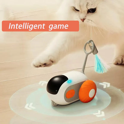 Upgraded Smart Interactive Cat Toy - Remote Control Electric Car for Pets | Rechargeable Puppy Training Game & Fun Cat Supplies