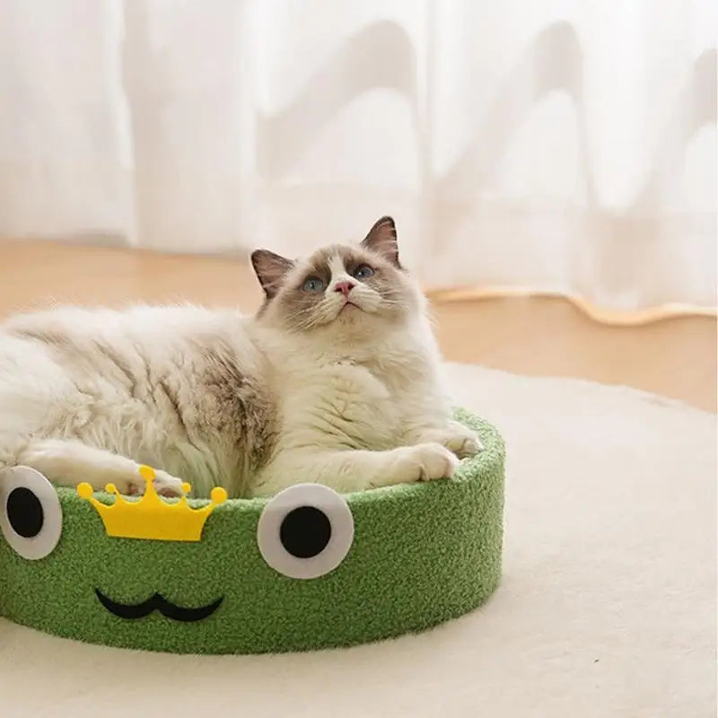 Corrugated Cat Scratcher Bed - Round Oval Claw Grinding Toy for Cats | Wear-Resistant Cat Nest Accessories